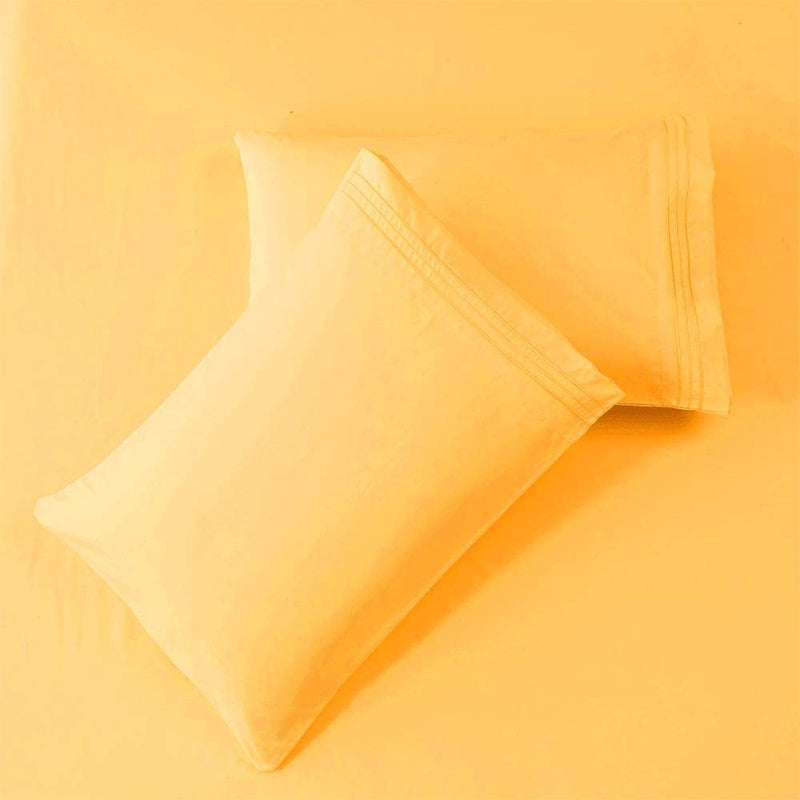 Yellow Egyptian Micro Fiber Sheet 1800TC