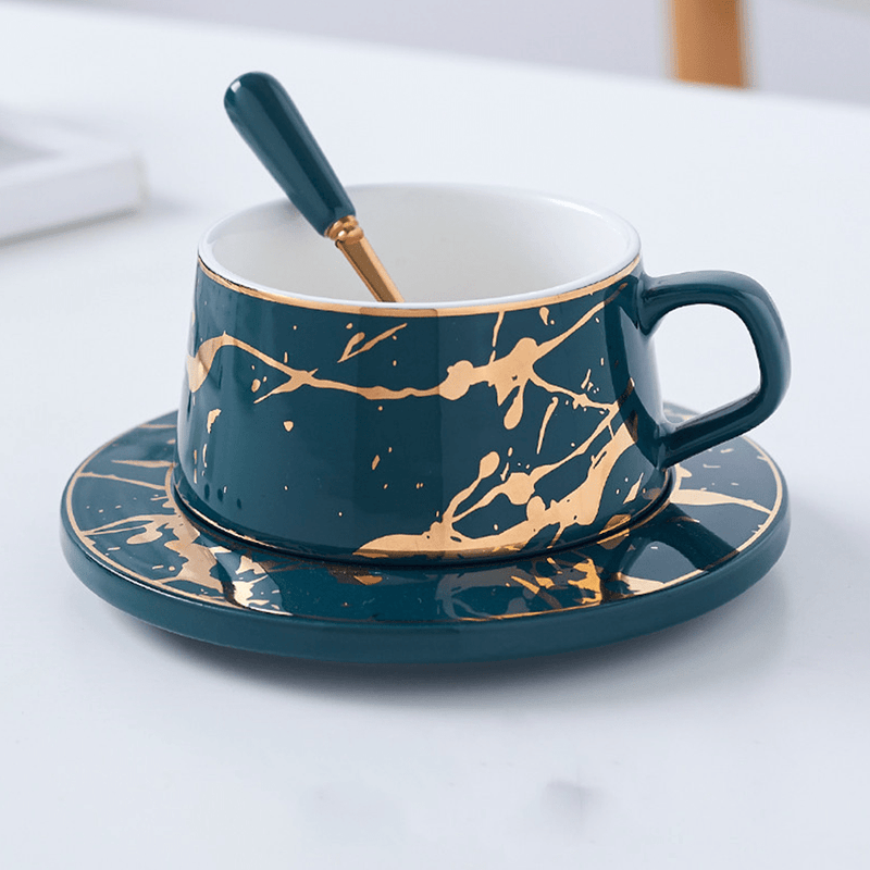 Marble Matte Gold Cup