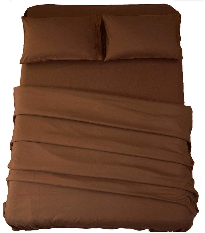 Brown Egyptian Micro Fiber Sheet 1800TC