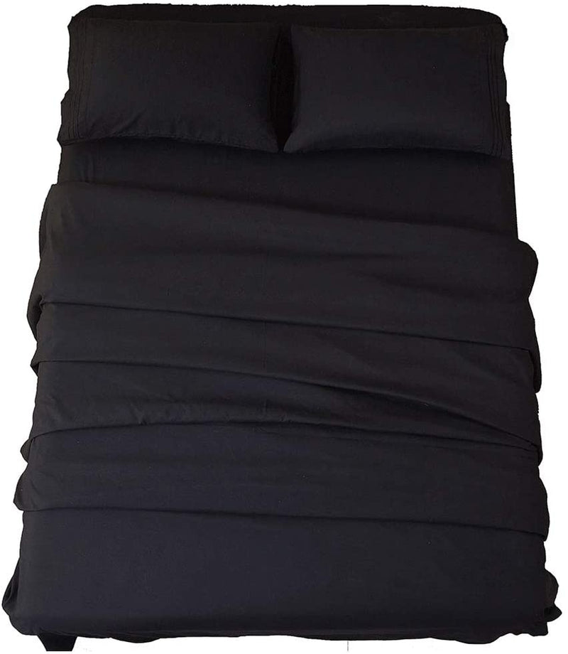 Black Egyptian Micro Fiber Sheet 1800TC