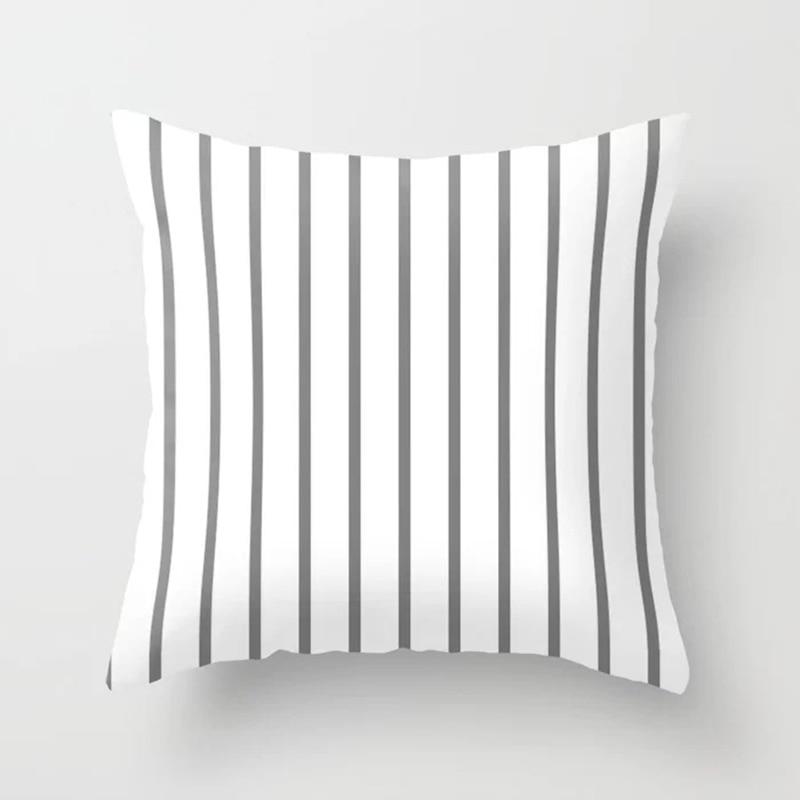 Grayscale Triangle Throw Cushion Cover