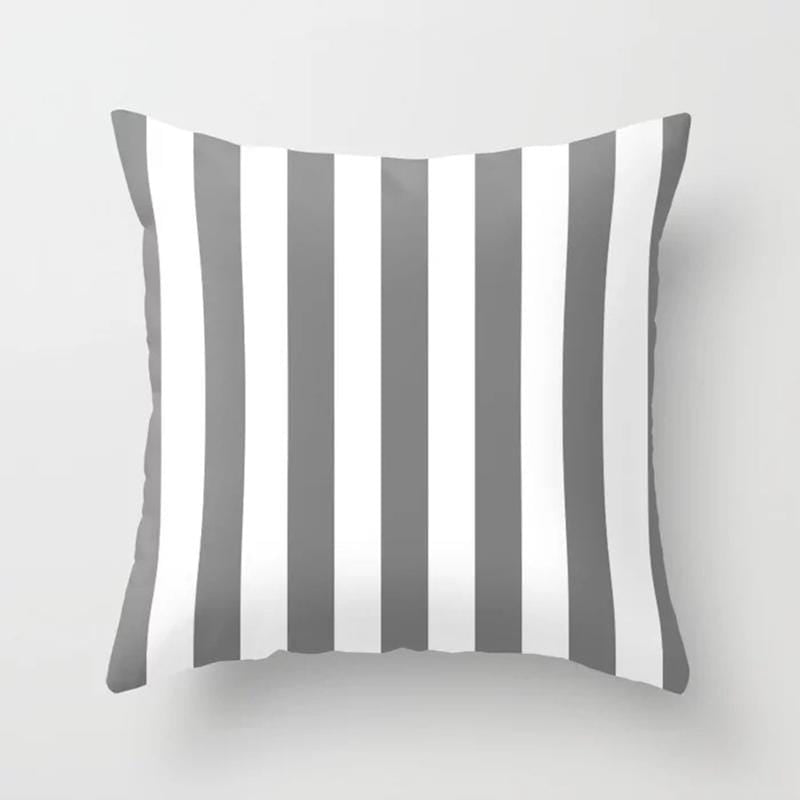 Grayscale Triangle Throw Cushion Cover