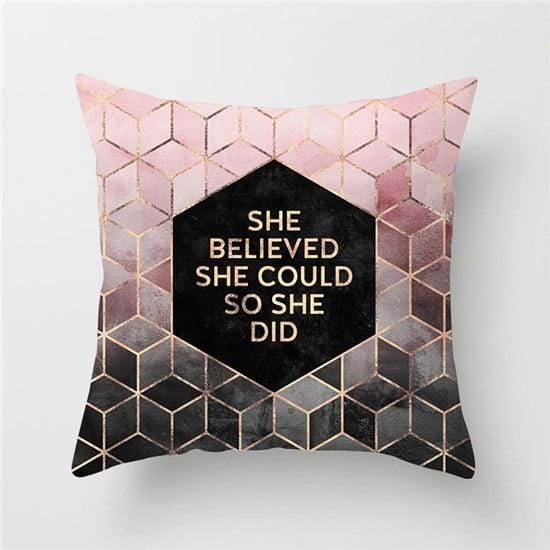 Geometric Diamond Pillow Collection