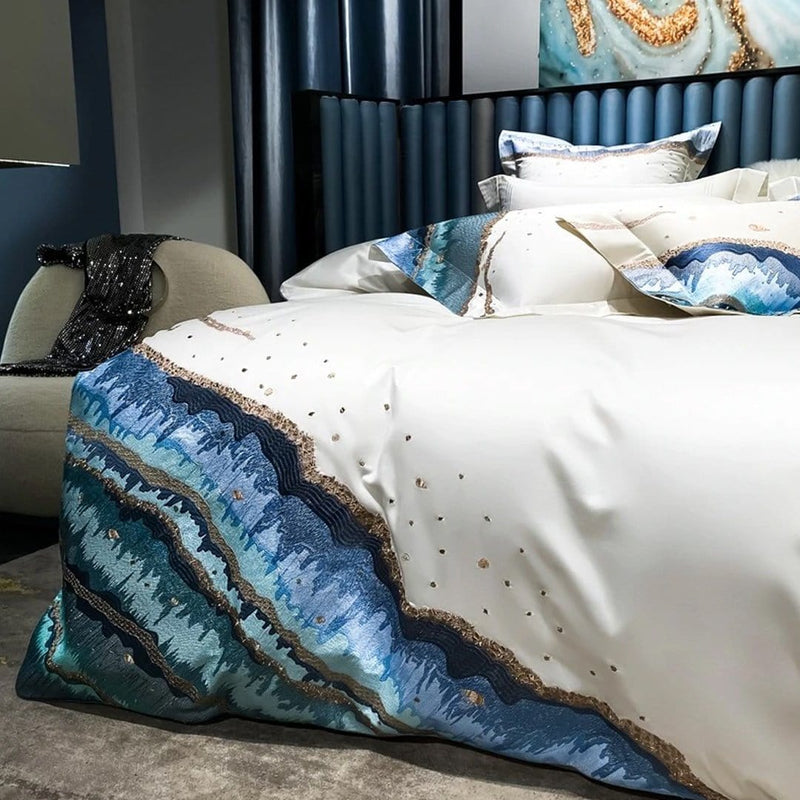 Marine Luxury Duvet Cover Set (Egyptian Cotton)