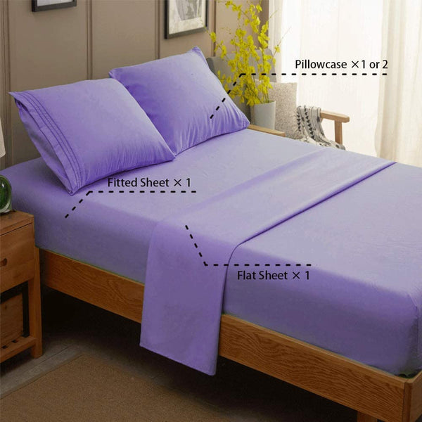 Lavender Egyptian Micro Fiber Sheet 1800TC