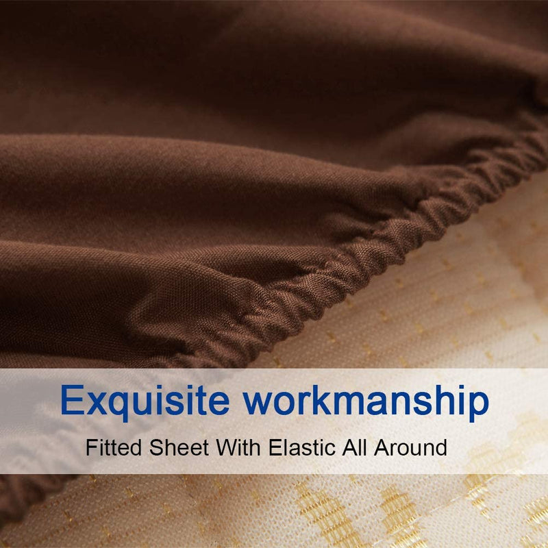 Brown Egyptian Micro Fiber Sheet 1800TC