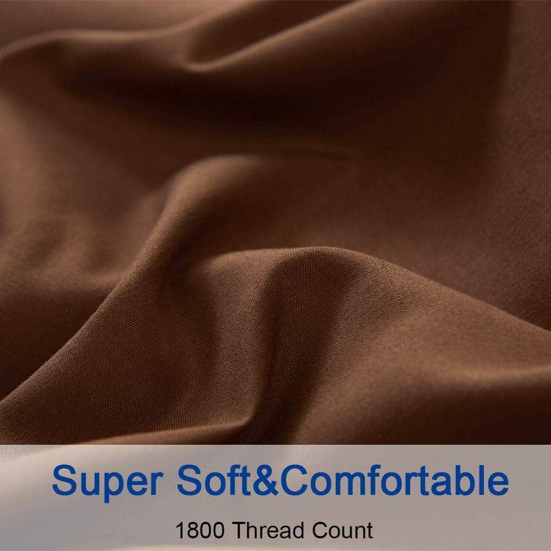 Brown Egyptian Micro Fiber Sheet 1800TC