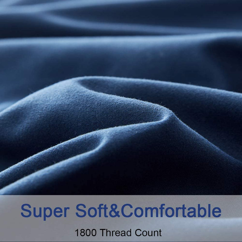 Navy Blue Egyptian Micro Fiber Sheet 1800TC