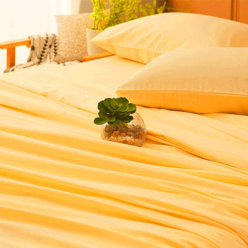 Yellow Egyptian Micro Fiber Sheet 1800TC