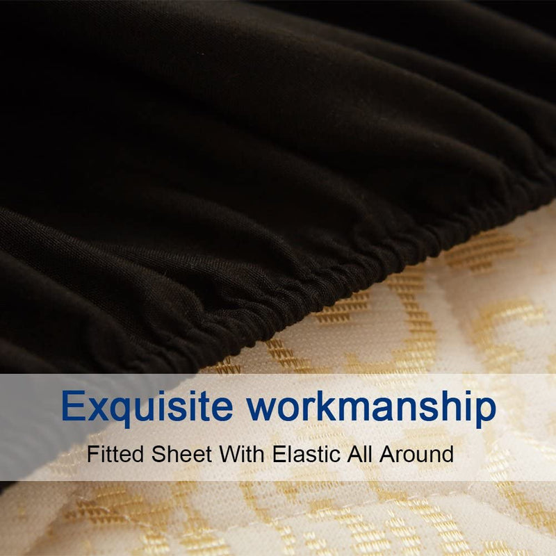Black Egyptian Micro Fiber Sheet 1800TC
