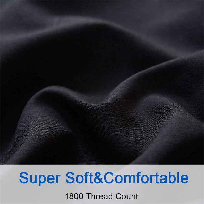 Black Egyptian Micro Fiber Sheet 1800TC