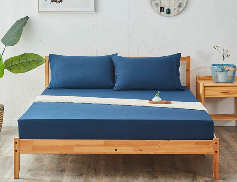 Navy Blue Egyptian Micro Fiber Sheet 1800TC