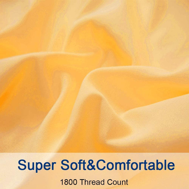 Yellow Egyptian Micro Fiber Sheet 1800TC