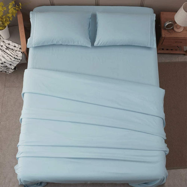 Spa Blue Egyptian Micro Fiber Sheet 1800TC