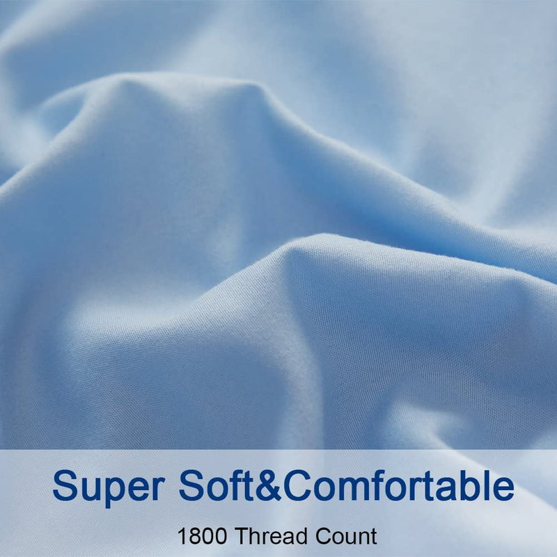 Lake Blue Egyptian Micro Fiber Sheet 1800TC