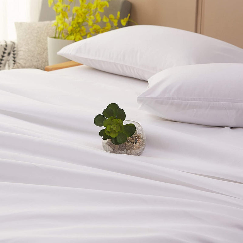 White Egyptian Micro Fiber Sheet 1800TC