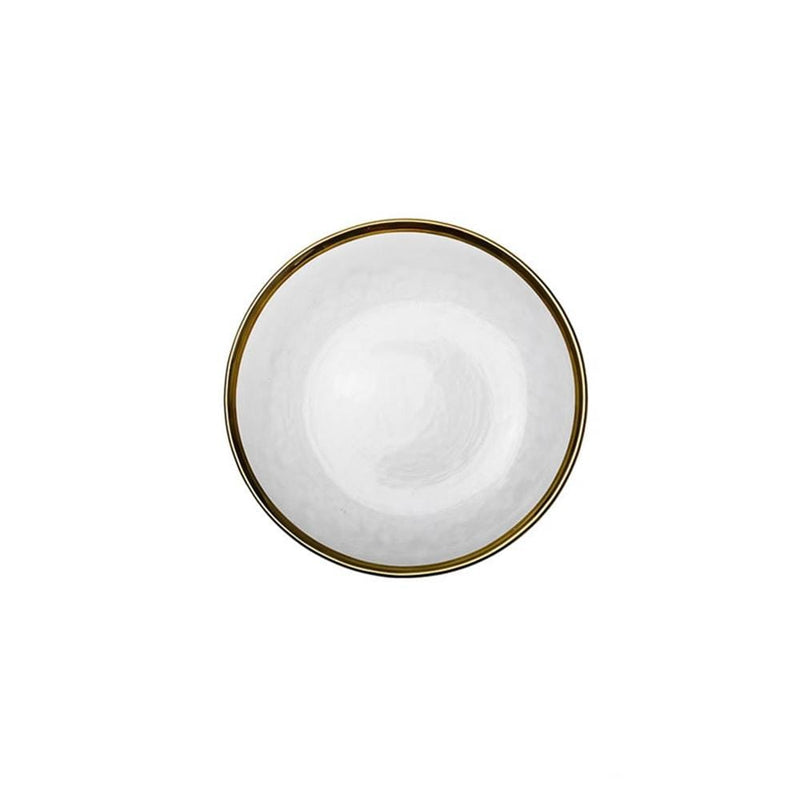 Gold Rim Glass Dinner Plates