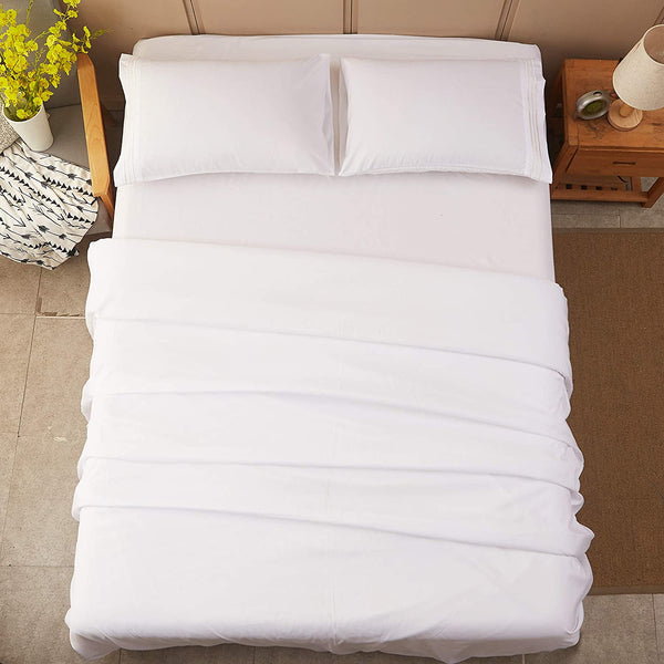White Egyptian Micro Fiber Sheet 1800TC
