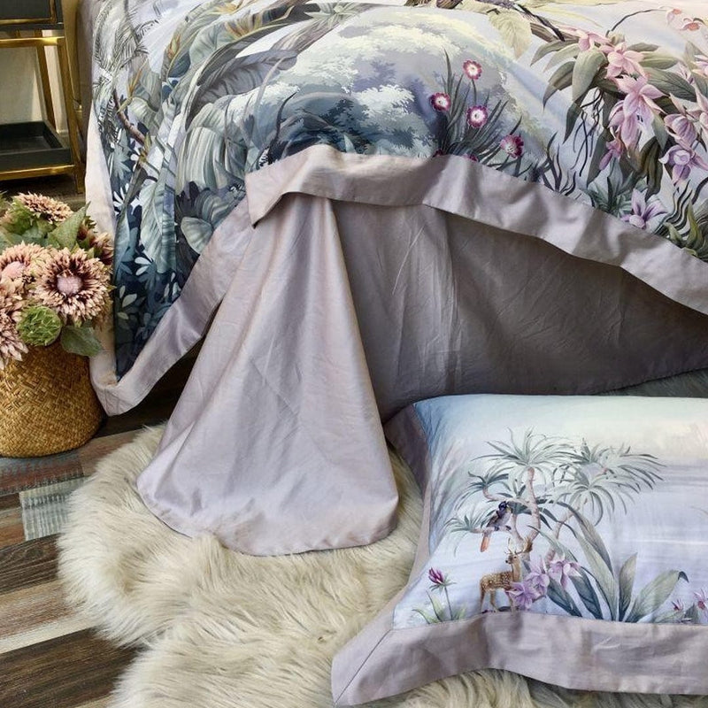 Luxury Chic Leaves Duvet Cover & Sheet Set