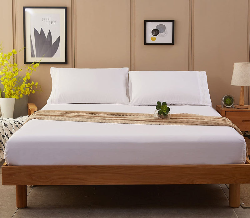 White Egyptian Micro Fiber Sheet 1800TC