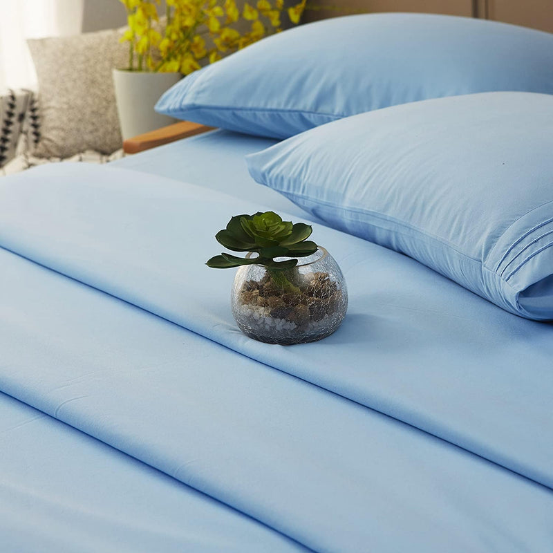 Lake Blue Egyptian Micro Fiber Sheet 1800TC