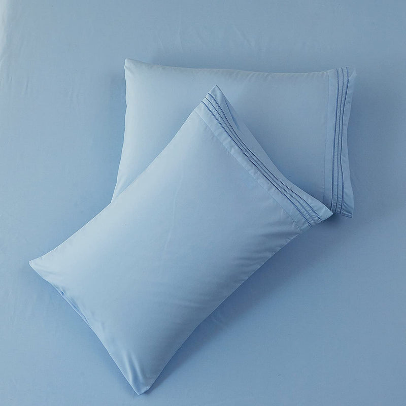 Lake Blue Egyptian Micro Fiber Sheet 1800TC