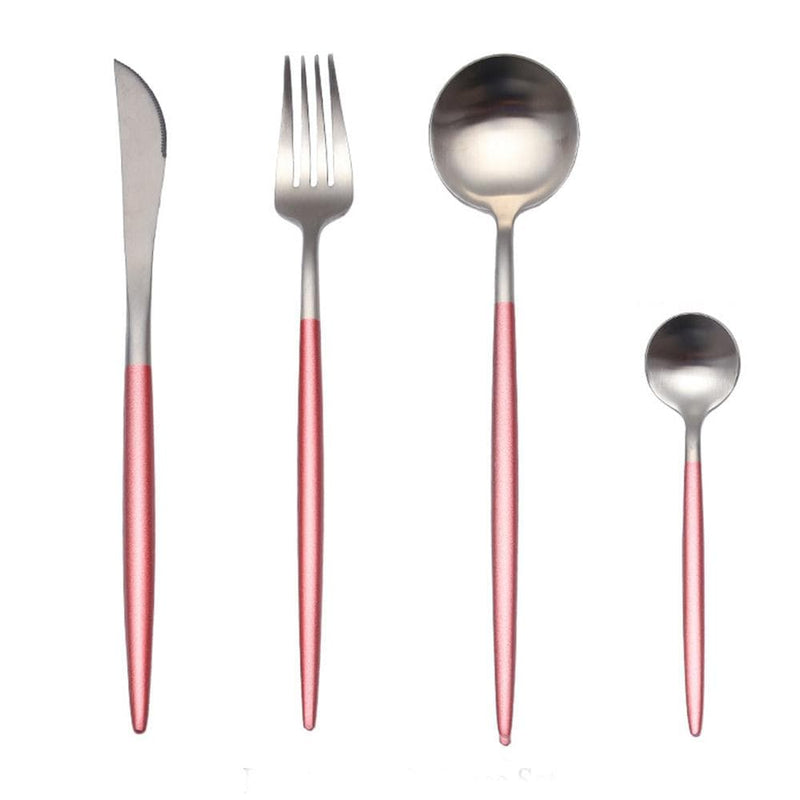 Premium Black Gold Flatware Set