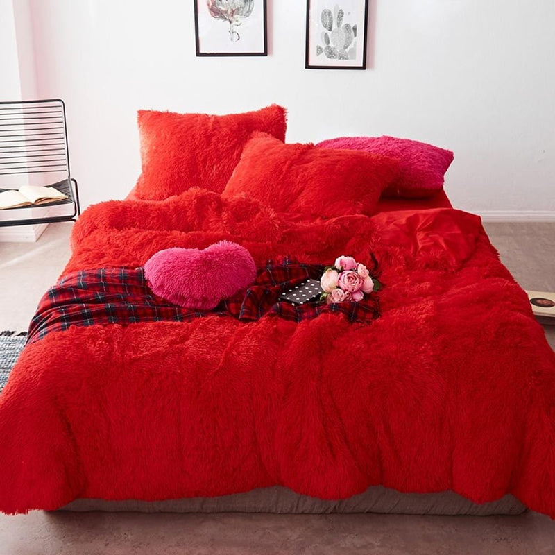 Luxury Plush Duvet Cover & Bed Sheet Set