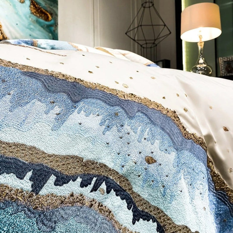 Marine Luxury Duvet Cover Set (Egyptian Cotton)