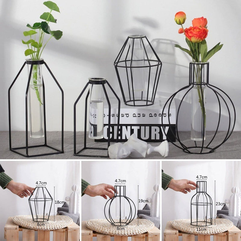 Geometric Iron Vase