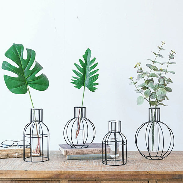 Geometric Iron Vase