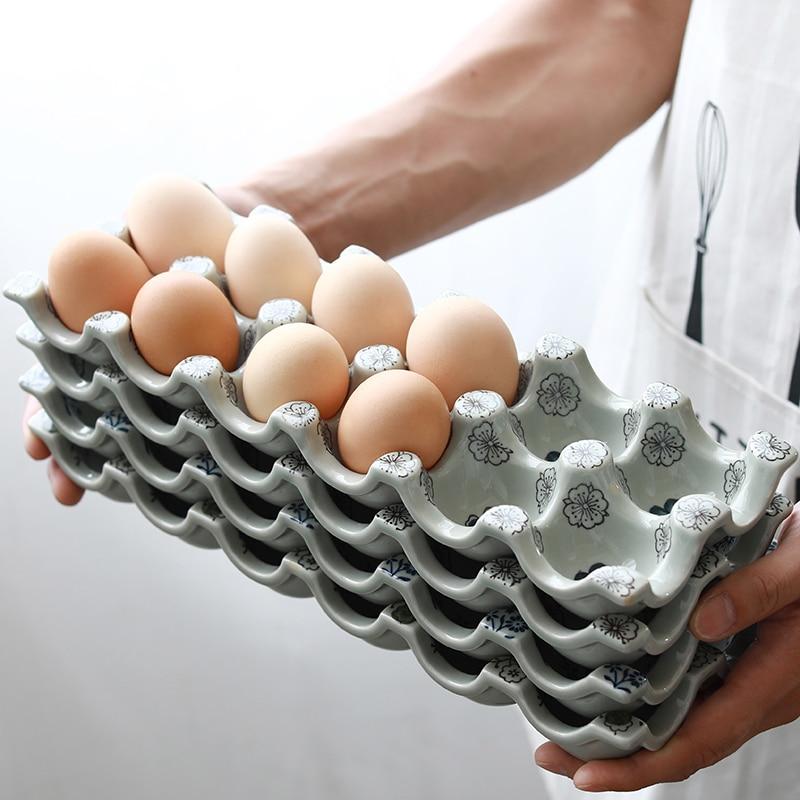 Japanese Ceramic Egg Tray