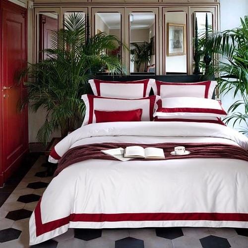 Premium White Duvet Cover & Bed Sheet Set (Egyptian Cotton)