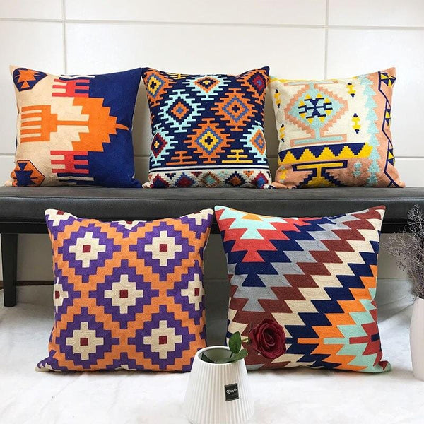 Geometric Pattern Cushions Cover