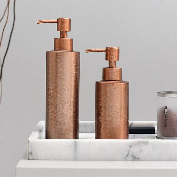 Rose Gold Refillable Soap Dispensers