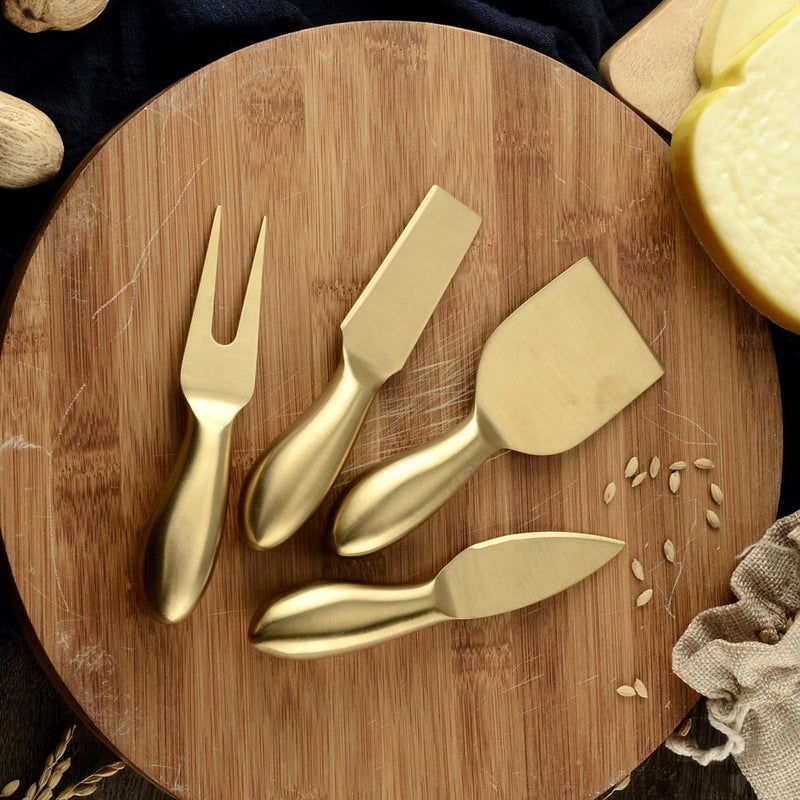 Gold Cheese Knife Set