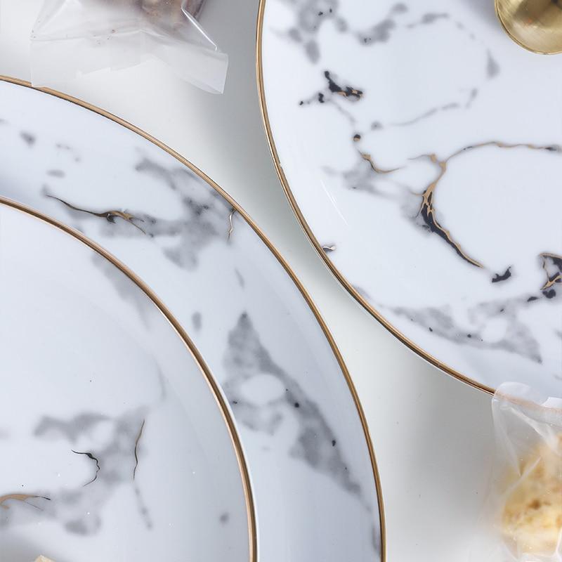Deluxe Marble Dinner Plate