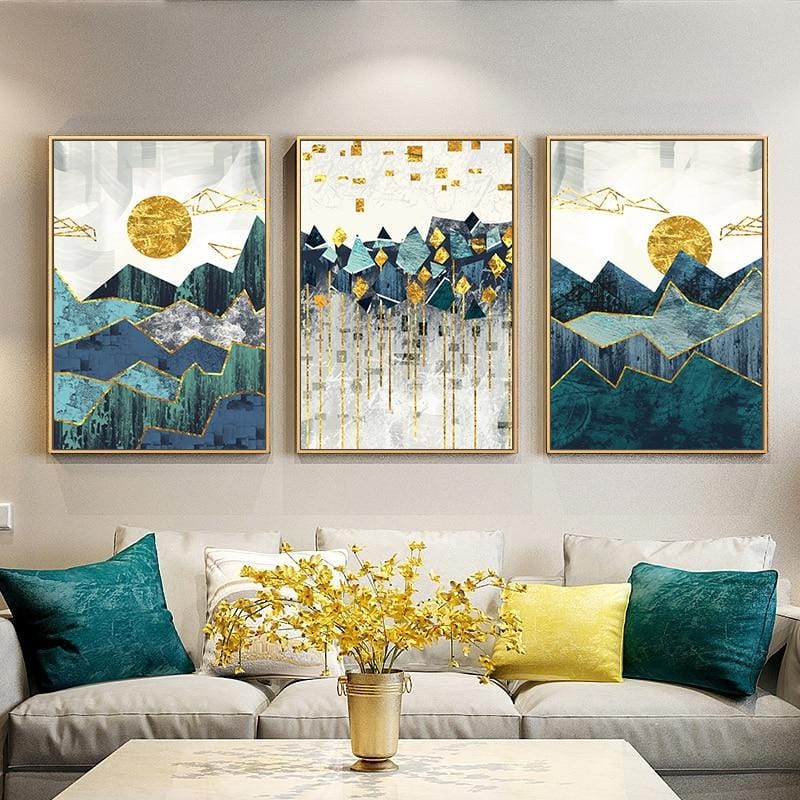 Abstract Mountain Wall Art