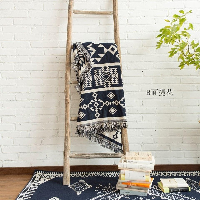 Scandi Pattern Weave Throw Blanket