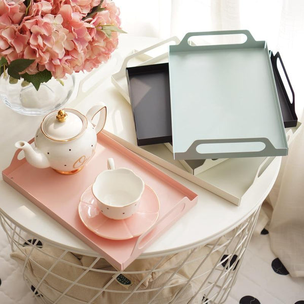 Matte Pastel Metal Serving Tray