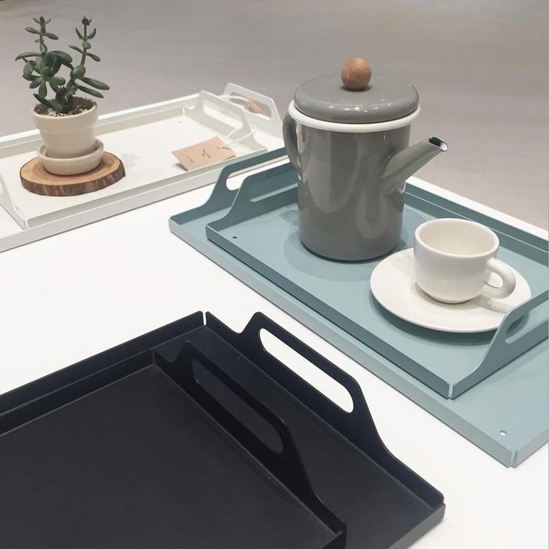 Matte Pastel Metal Serving Tray