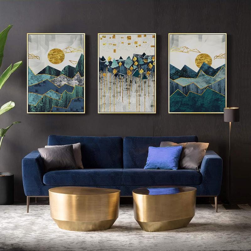 Abstract Mountain Wall Art