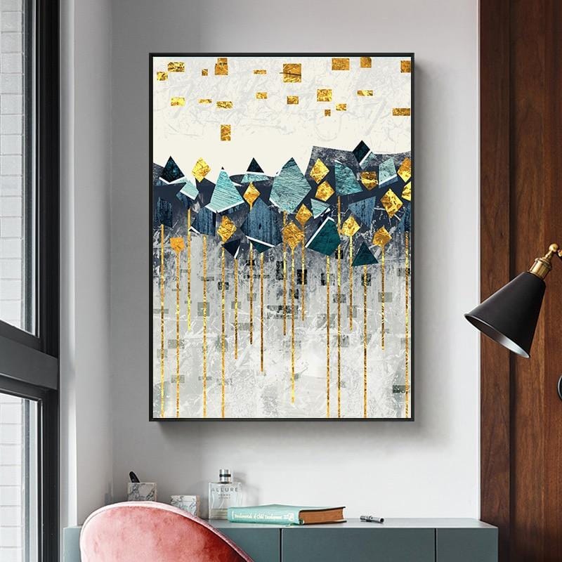 Abstract Mountain Wall Art