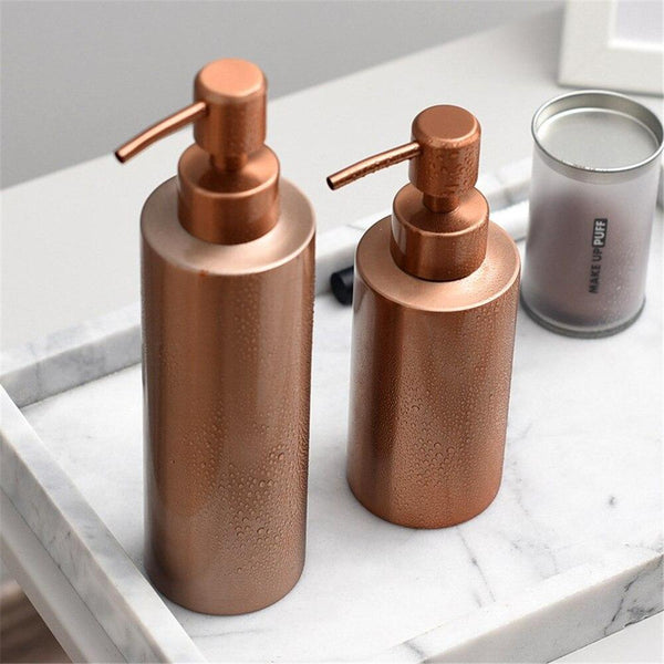Rose Gold Refillable Soap Dispensers