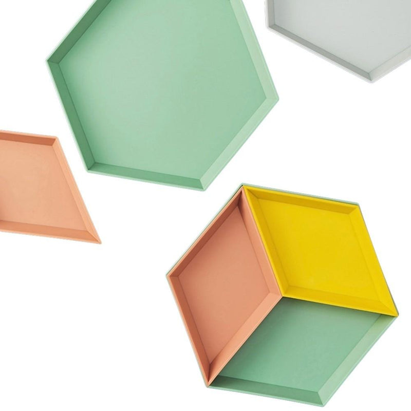 Colorful Geometric Trays