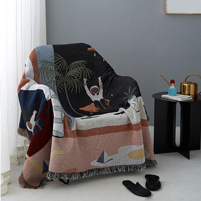 Modern Throw Rug Art Tapestry