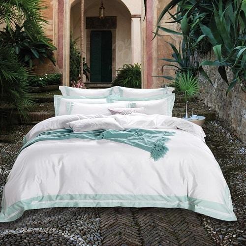 Premium White Duvet Cover & Bed Sheet Set (Egyptian Cotton)