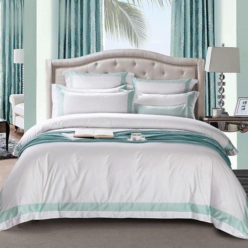 Premium White Duvet Cover & Bed Sheet Set (Egyptian Cotton)