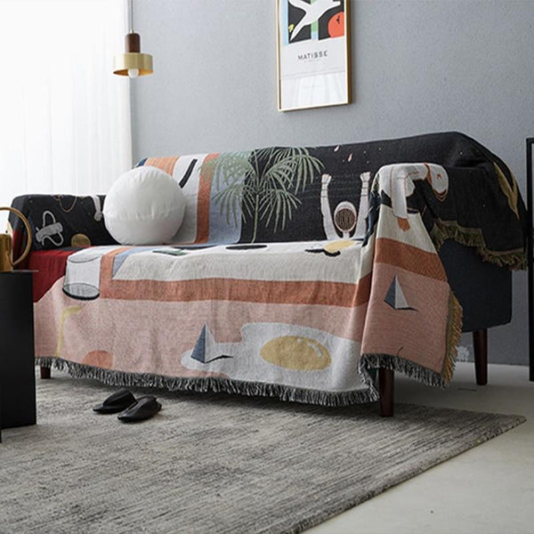 Modern Throw Rug Art Tapestry