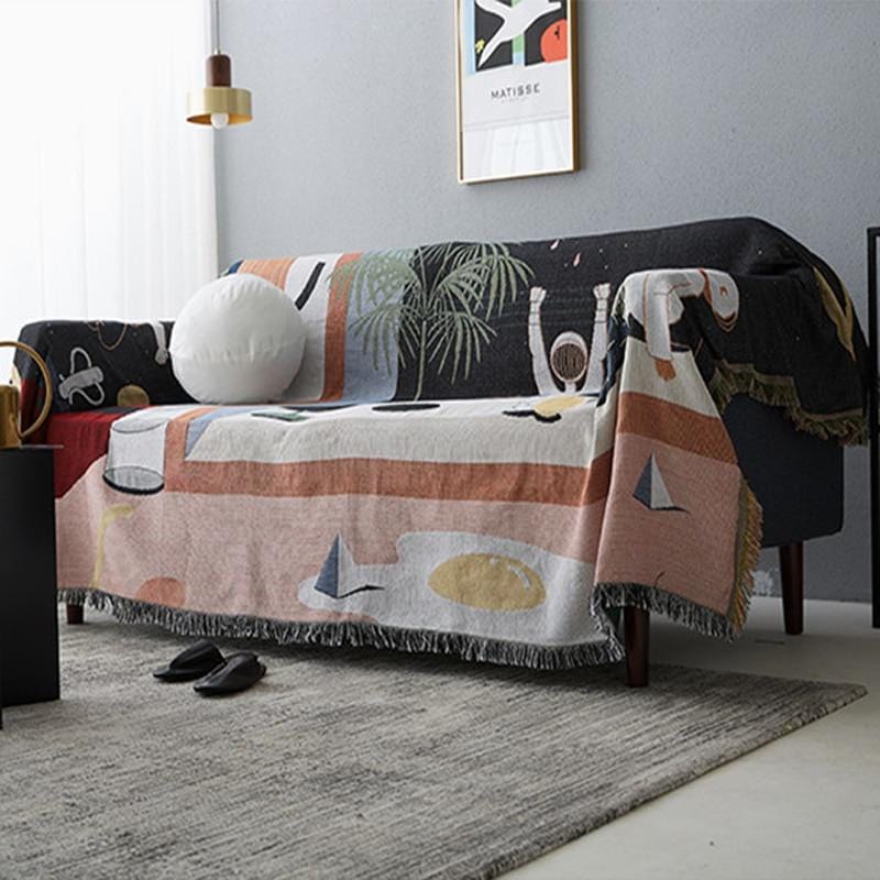 Modern Throw Rug Art Tapestry